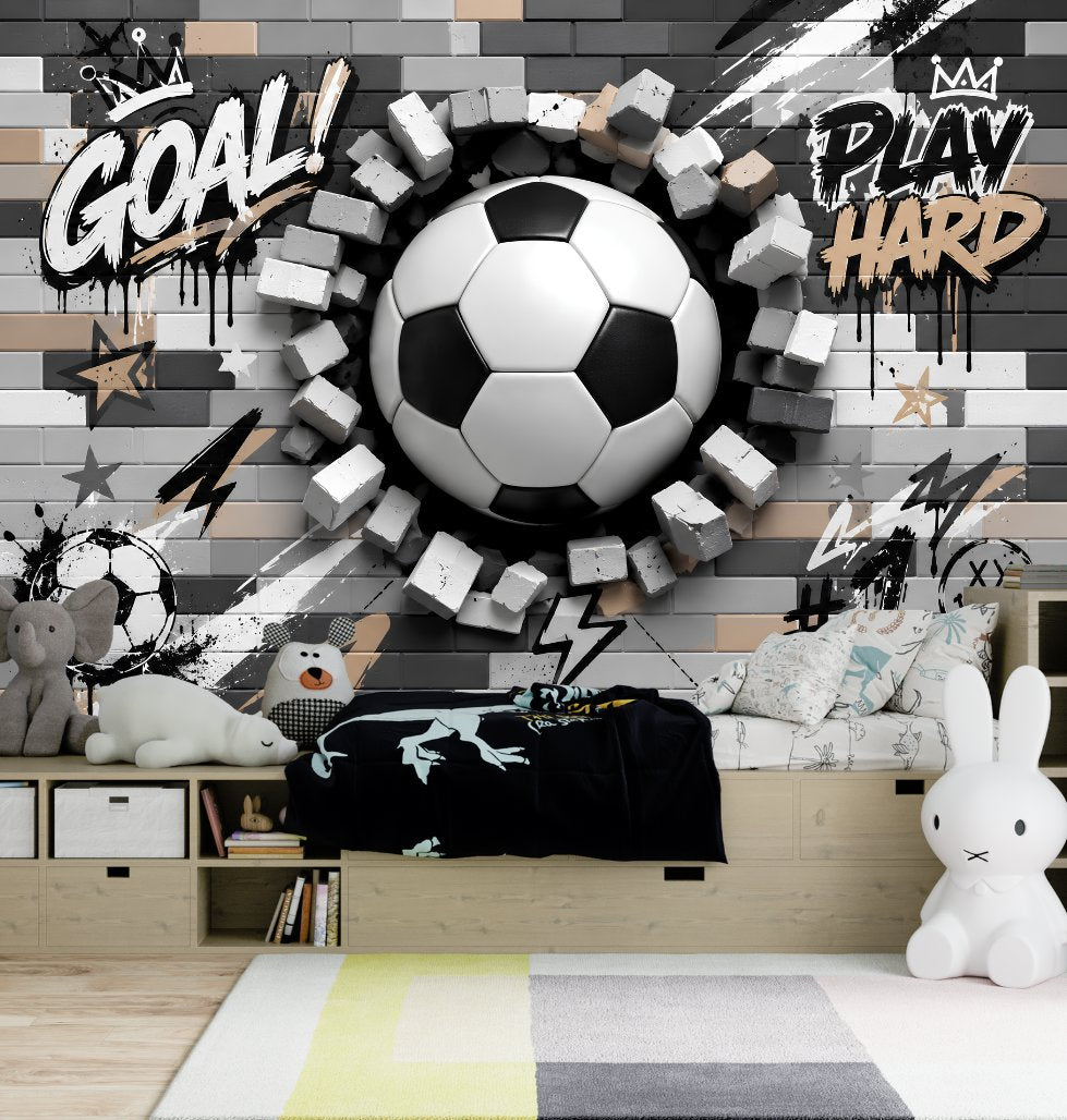 Décoration Foot Papier Peint | Le Petit Intissé