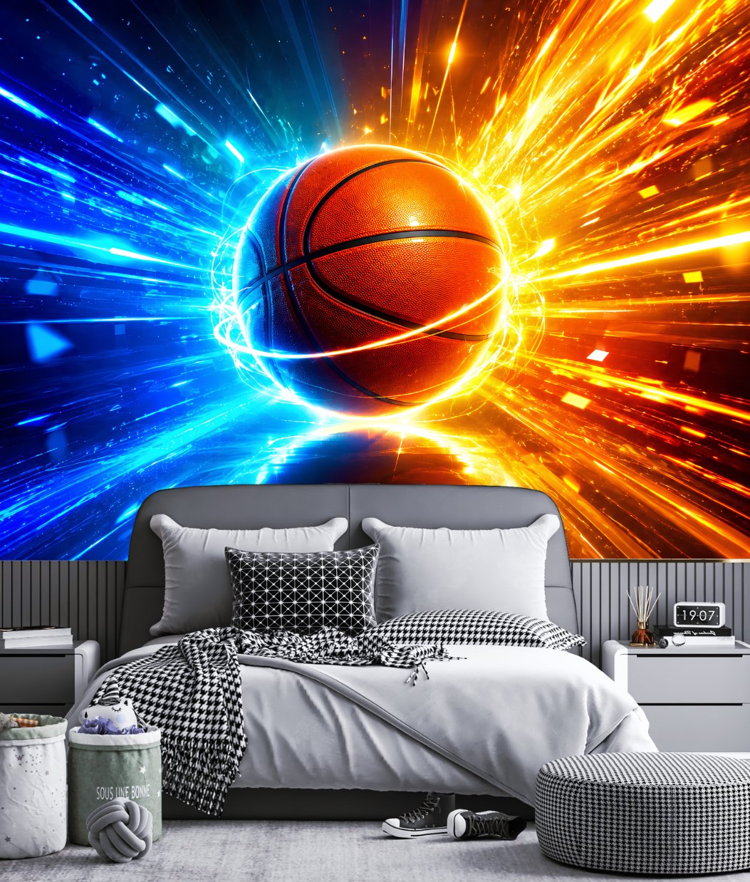 Décoration Murale Basketball | Le Petit Intissé
