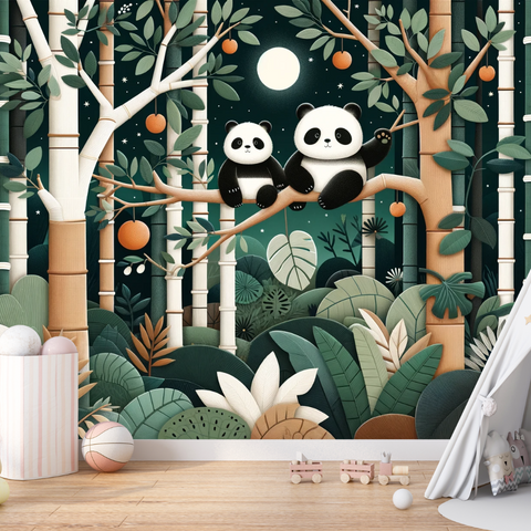 Papier Peint Panda Enfant | Le Petit Intissé