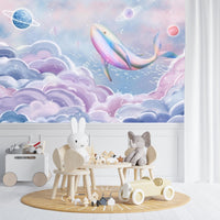 Thumbnail for Papier Peint Marin <br/> Baleine Céleste