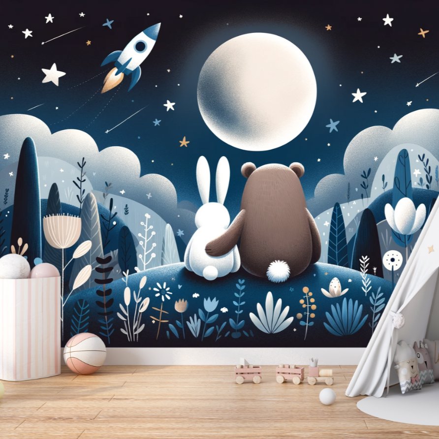 Papier Peint Animaux <br/> Ciel Etoilé Panoramique