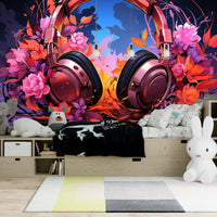 Thumbnail for Papier Peint Musique <br/> Décor Symphonie Florale