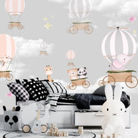 Thumbnail for Papier Peint Classique Bébé <br/> Douceur Aérienne et Animaux