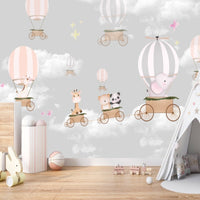 Thumbnail for Papier Peint Classique Bébé <br/> Douceur Aérienne et Animaux