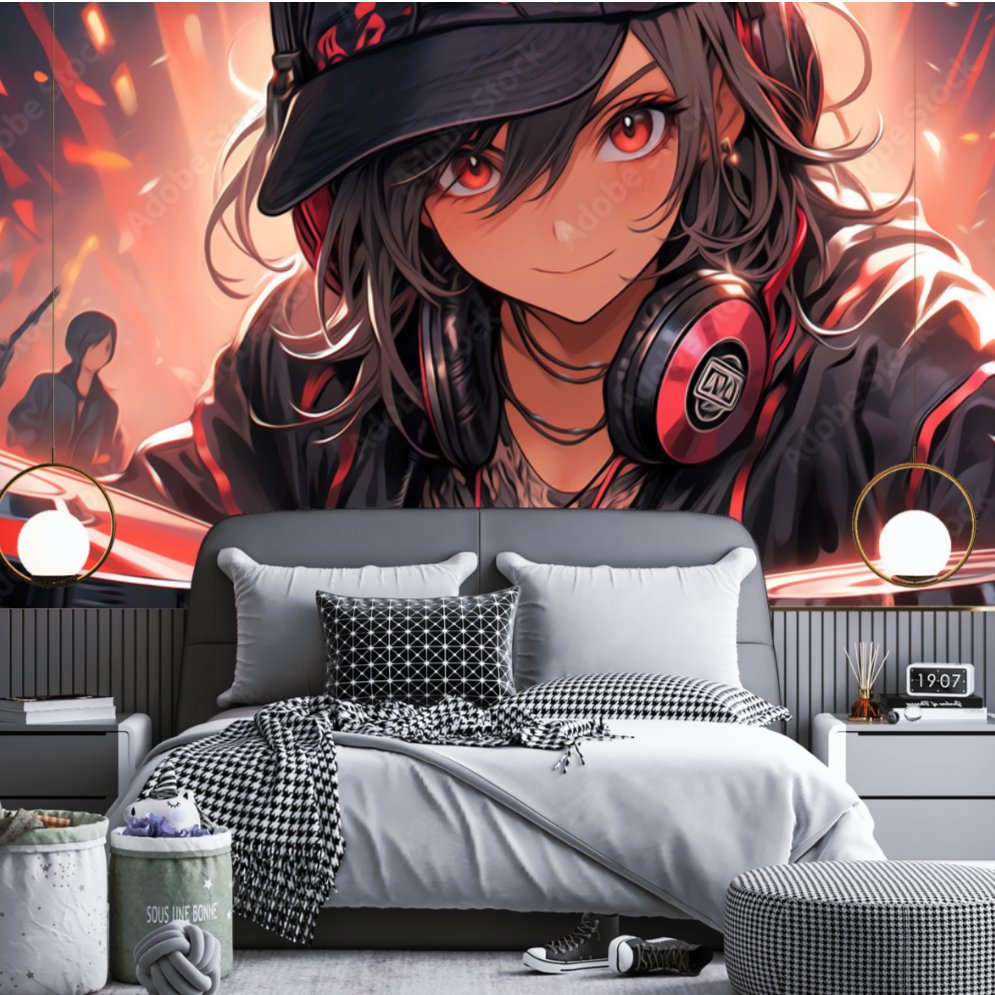 Papier Peint Japonais Manga <br/> Rythme et Passion