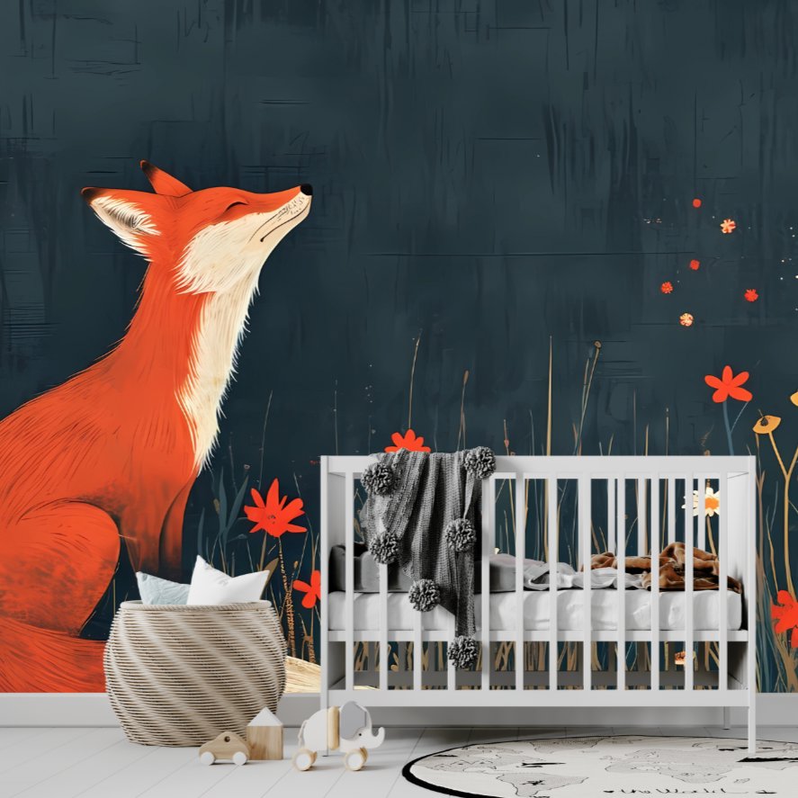 Papier Peint Animaux <br/> Renard Nocturne