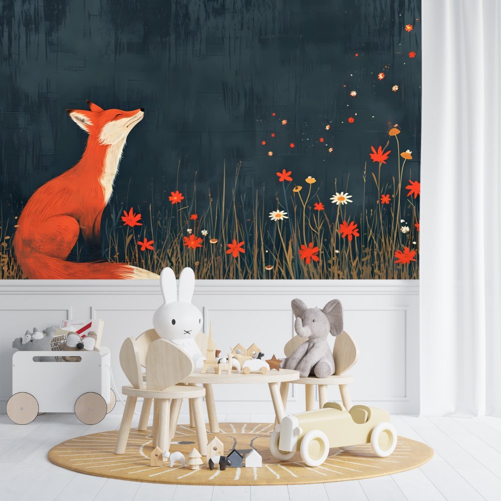 Papier Peint Animaux <br/> Renard Nocturne