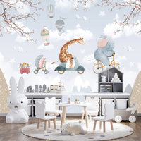 Thumbnail for Papier Peint Animaux <br/> Girafe Eléphant Volant