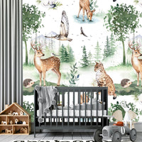 Thumbnail for Papier Peint Animaux <br/> Forêt pour Enfant