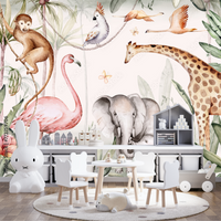 Thumbnail for Papier Peint Enfant Girafe | Le Petit Intissé