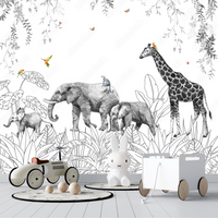 Thumbnail for Papier Peint Noir et Blanc Chambre Enfant | Le Petit Intissé