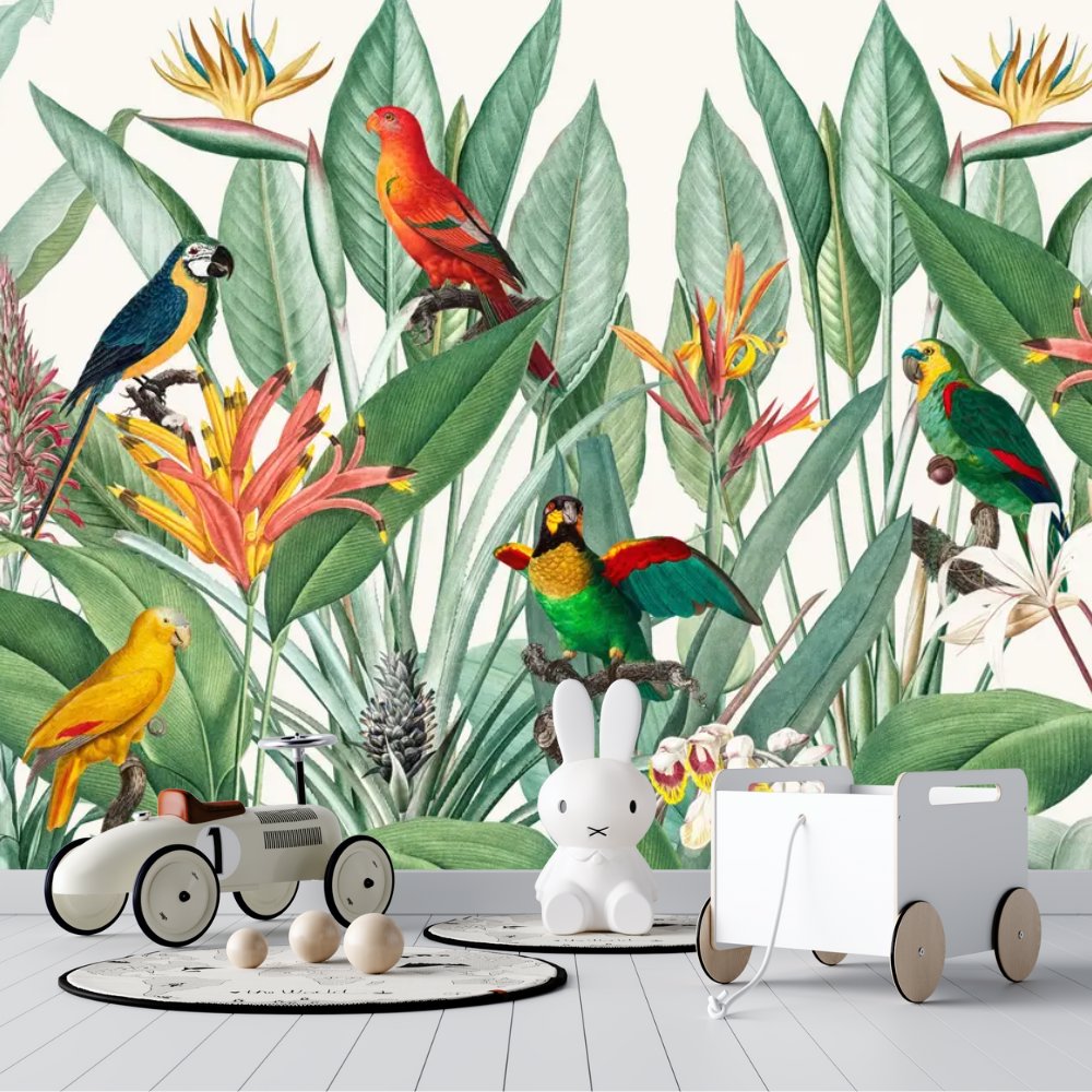 Papier Peint Oiseaux <br/> Evasion Tropicale