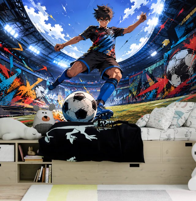 Footballeur animé