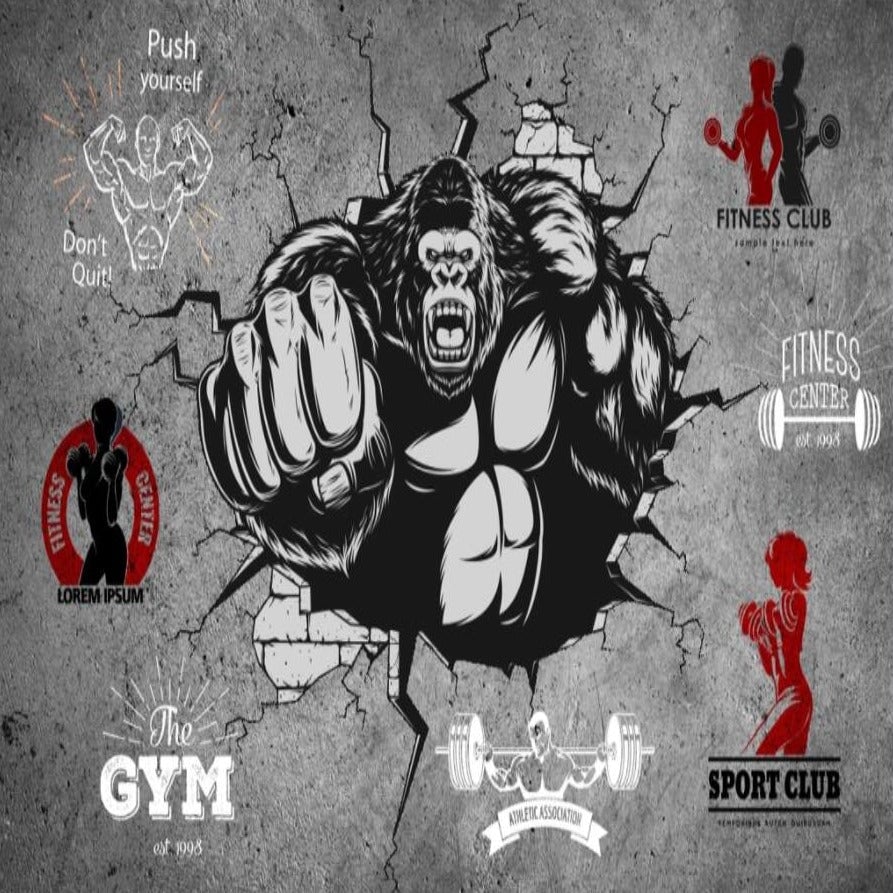 Décoration Murale Salle de Sport | Le Petit Intissé