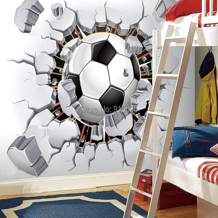 Papier Peint Foot <br/> Ballon 3D