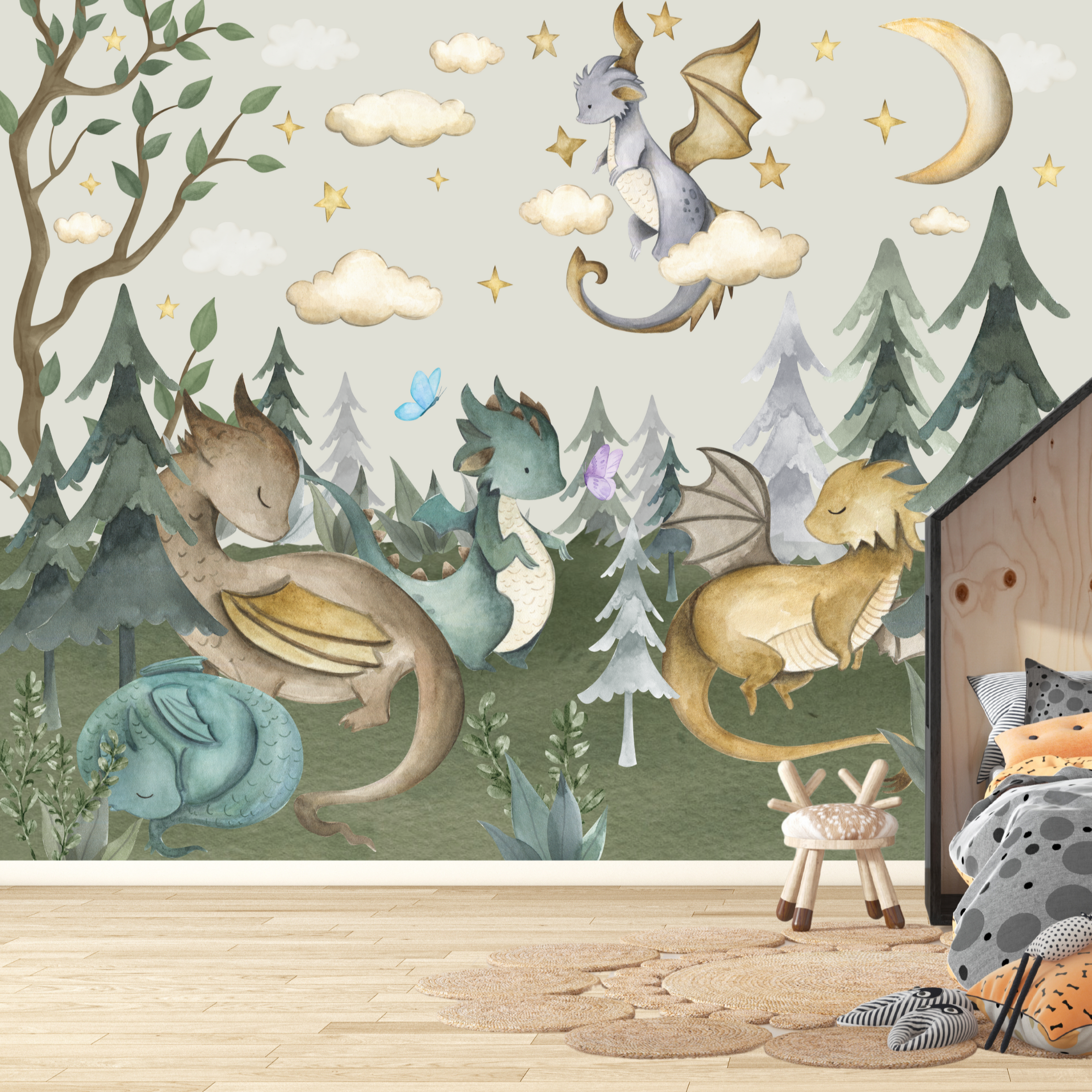 Décoration Chambre Enfant Dragon | Le Petit Intissé