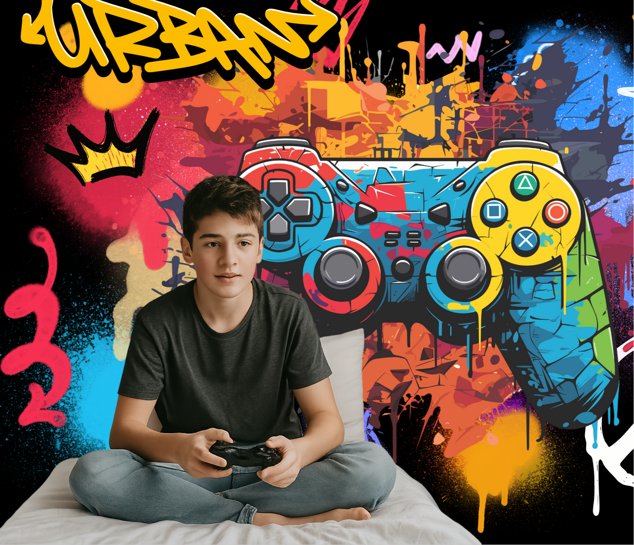 Papier Peint Gamer 3D | Le Petit Intissé