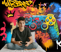 Thumbnail for Papier Peint Gamer 3D | Le Petit Intissé