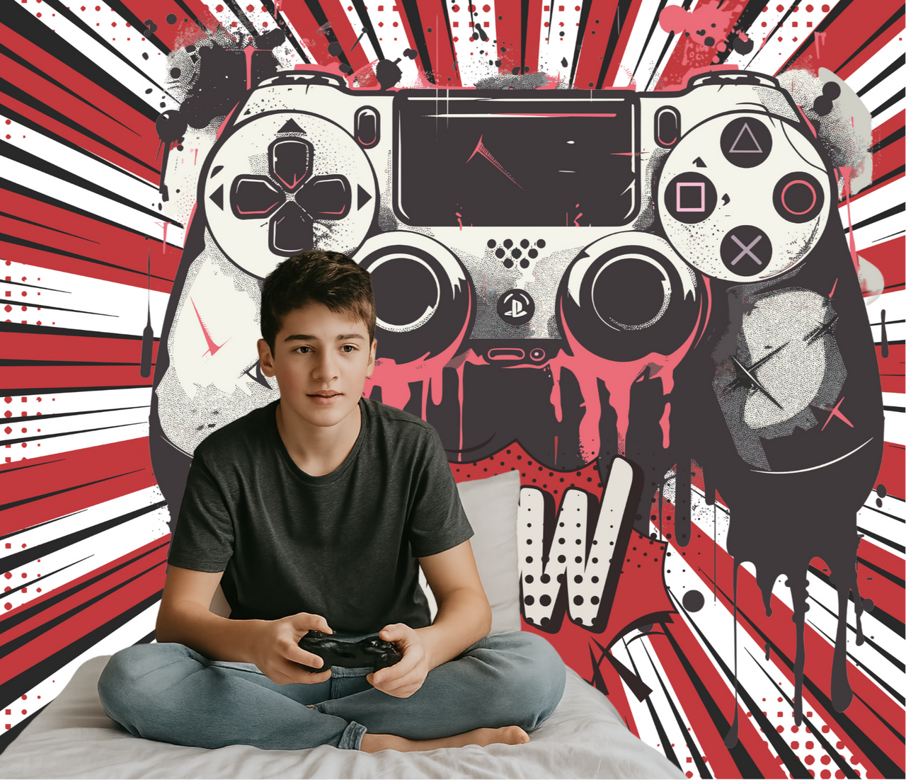 Papier Peint Mural Gamer | Le Petit Intissé