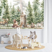 Thumbnail for Papier Peint Ours Forêt | Le Petit Intissé