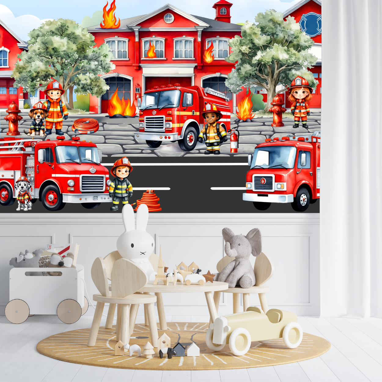 Papier Peint Pompier | Le Petit Intissé