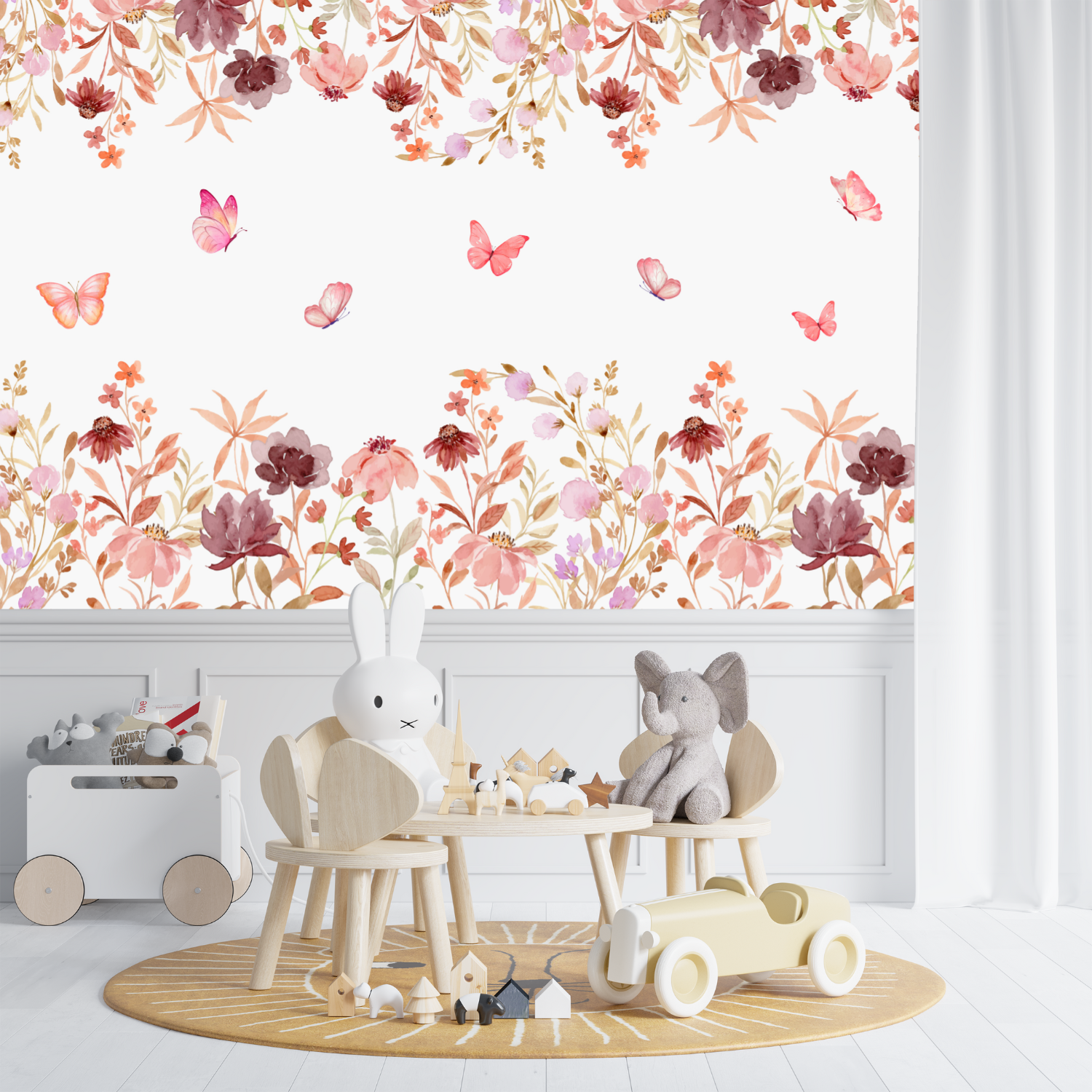 Papier Peint Fleuri Enfant | Le Petit Intissé