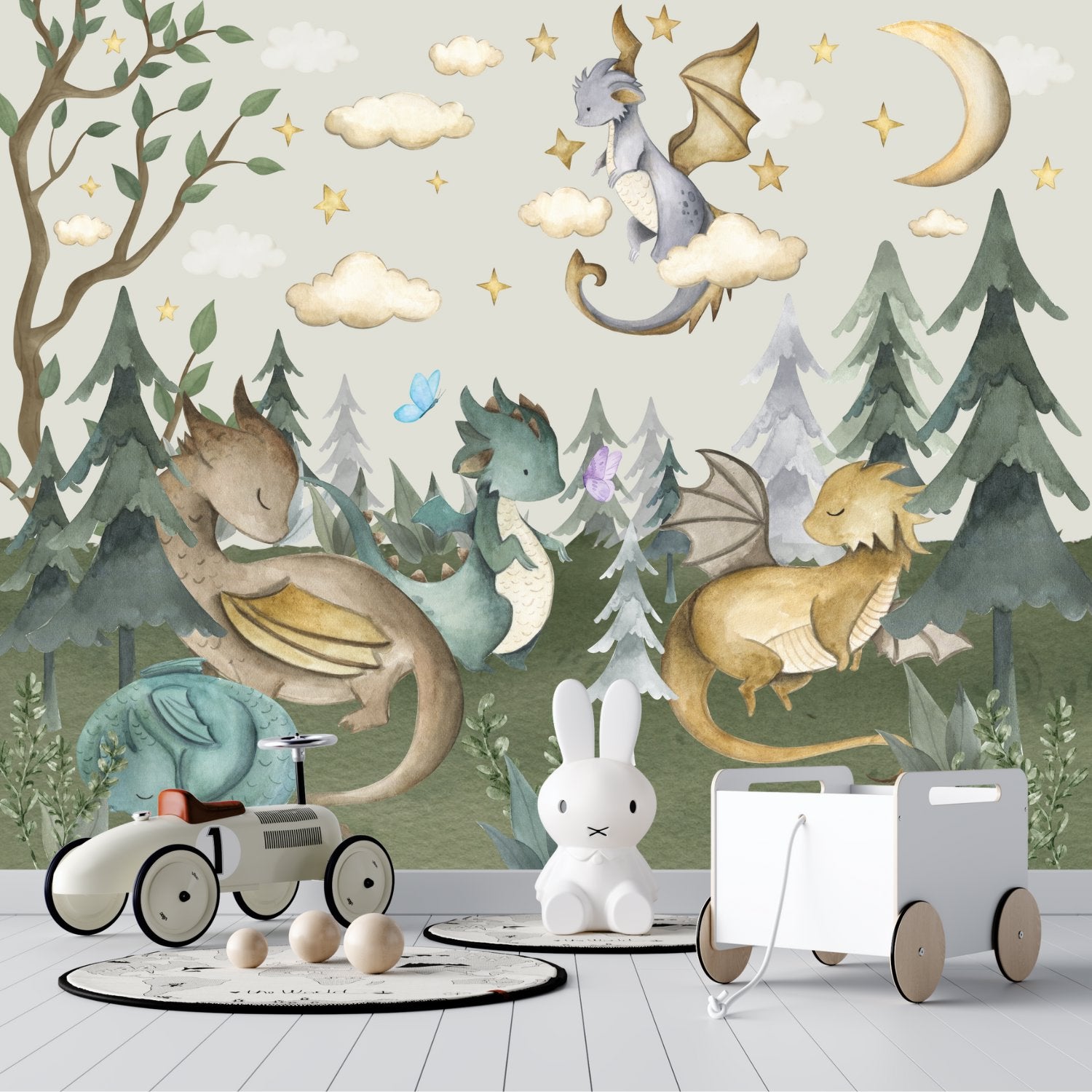 Papier Peint Animaux  <br/> Rêverie et Dragons Dormants