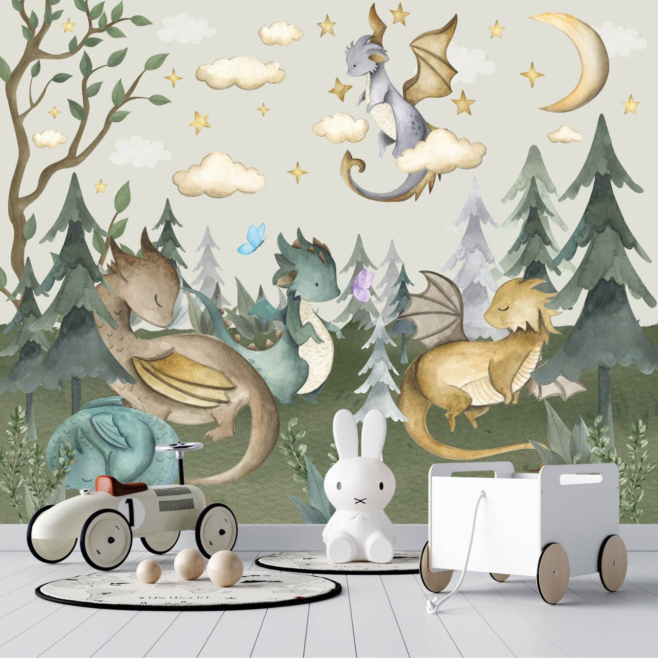 Papier Peint Animaux  <br/> Rêverie et Dragons Dormants