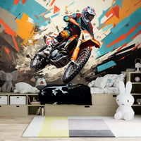 Thumbnail for Papier Peint Moto <br/> Moto Cross Dynamique