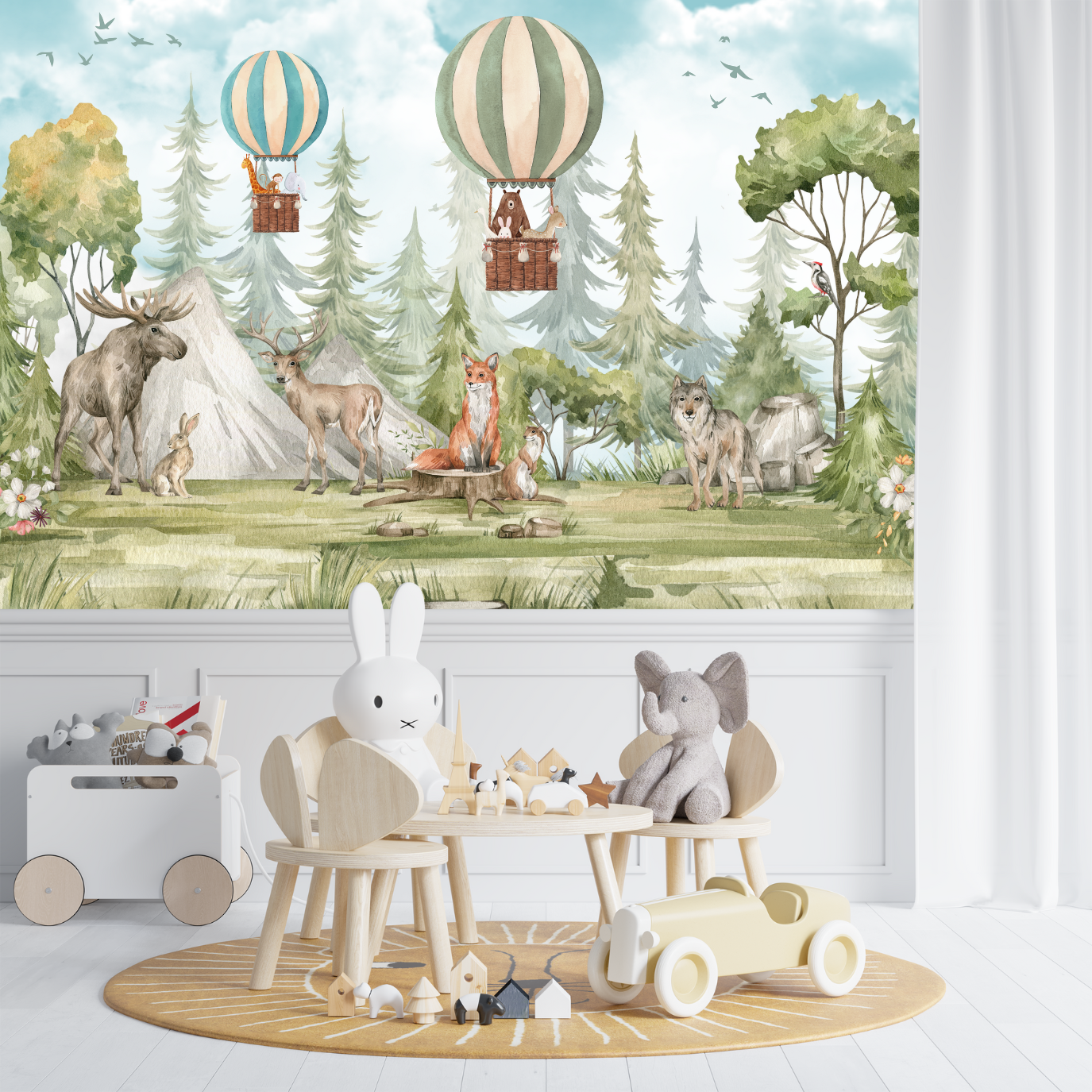 Papier Peint Panoramique Animaux Enfant | Le Petit Intissé