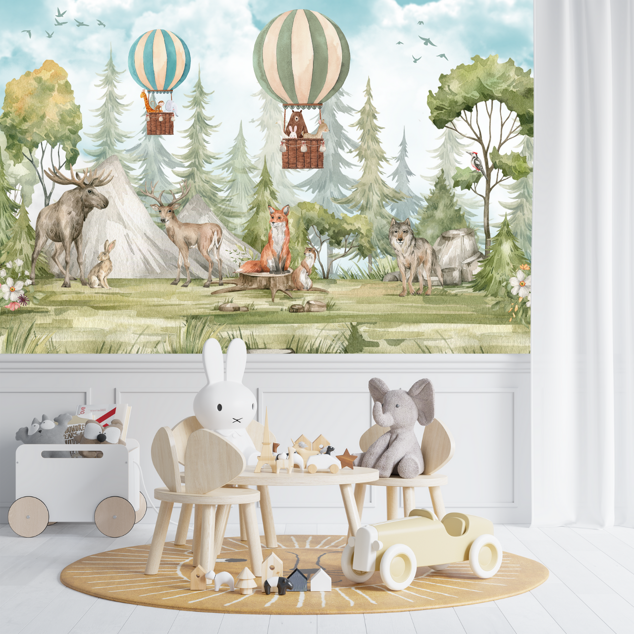 Papier Peint Panoramique Animaux Enfant | Le Petit Intissé