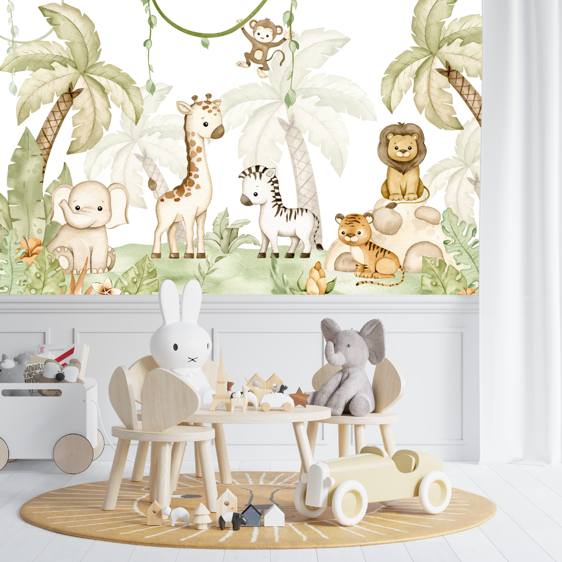 Papier Peint Animaux Jungle Enfant | Le Petit Intissé