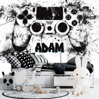 Thumbnail for Papier Peint Gamer Noir et Blanc | Le Petit Intissé