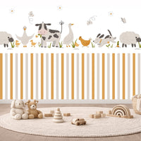 Thumbnail for Papier Peint Animaux  <br/> Ferme et Rayures