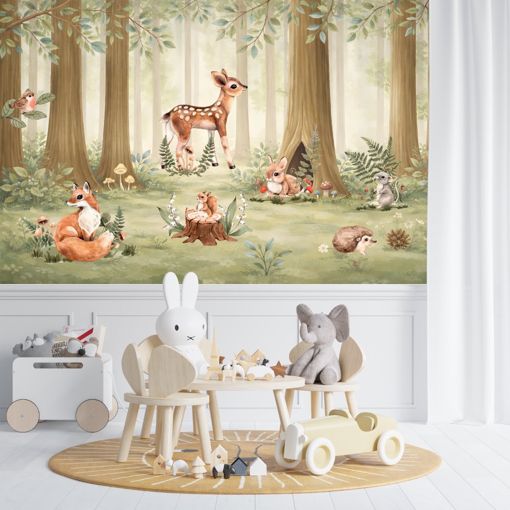 Papier Peint Animaux  <br/> Forêt Peuplée