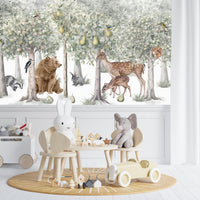Thumbnail for Papier Peint Animaux  <br/> Ours et Forêt Fruitière