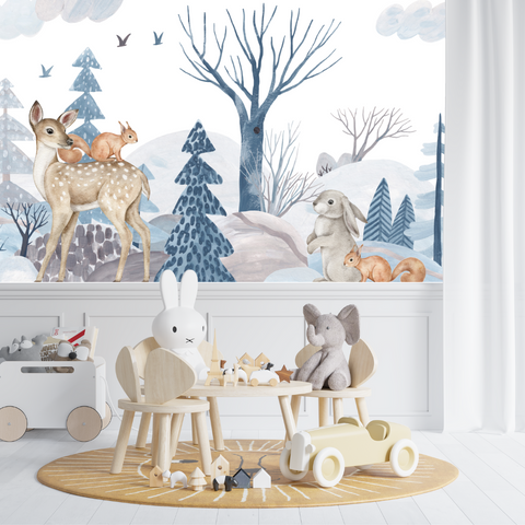 Décoration chambre enfant animaux forêt | Le Petit Intissé