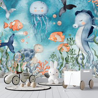 Thumbnail for Papier Peint Enfant Animaux Marins | Le Petit Intissé