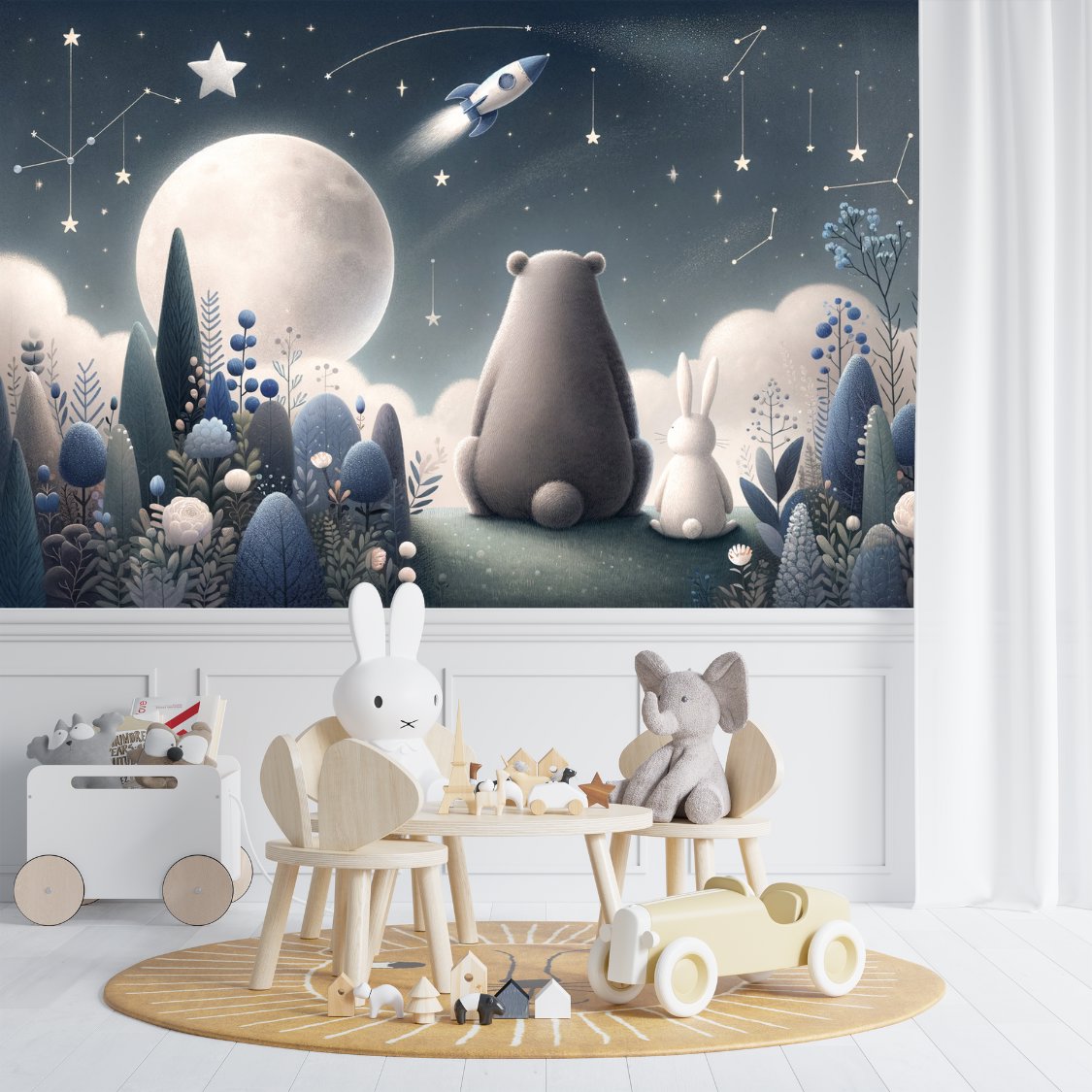Papier Peint Espace et Planète <br/> Aventure Cosmique et Douceur