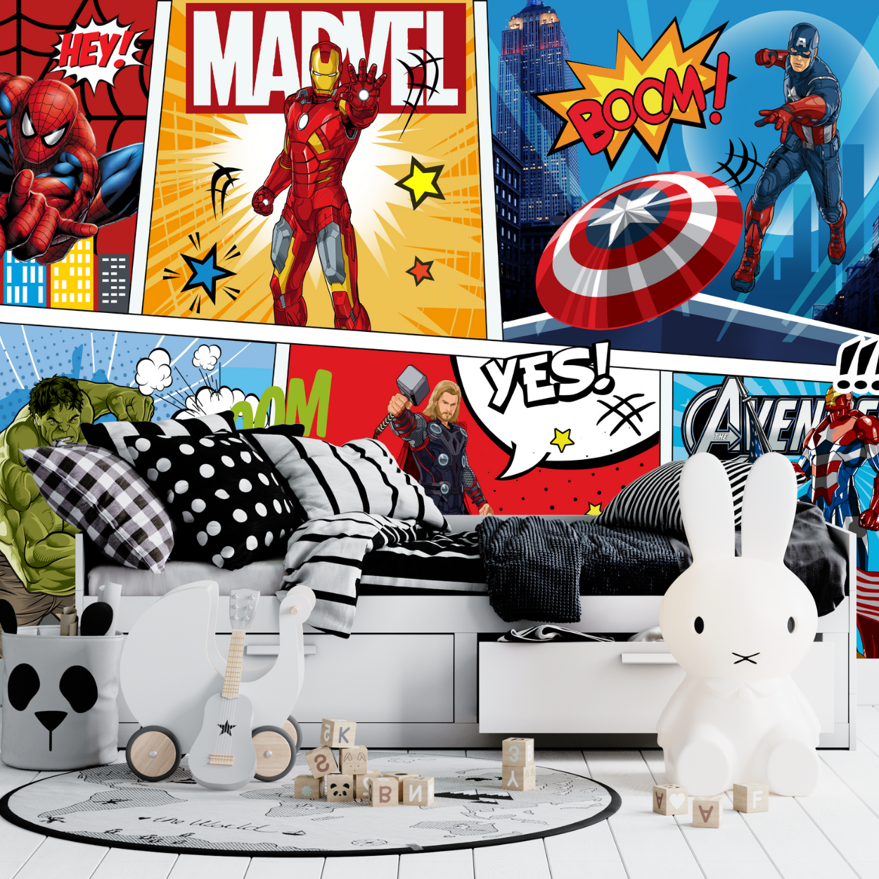 Papier Peint Super Héros Enfant | Le Petit Intissé