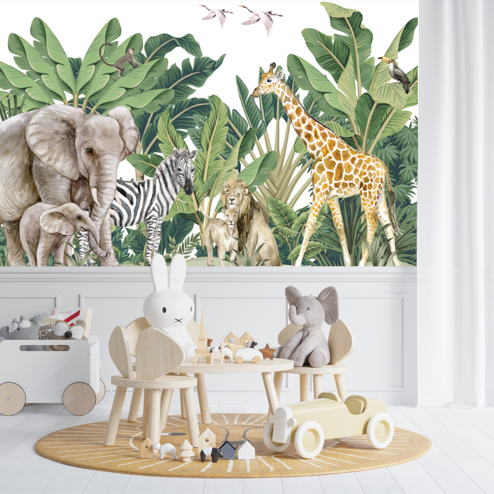 Chambre Enfant Jungle Papier Peint | Le Petit Intissé