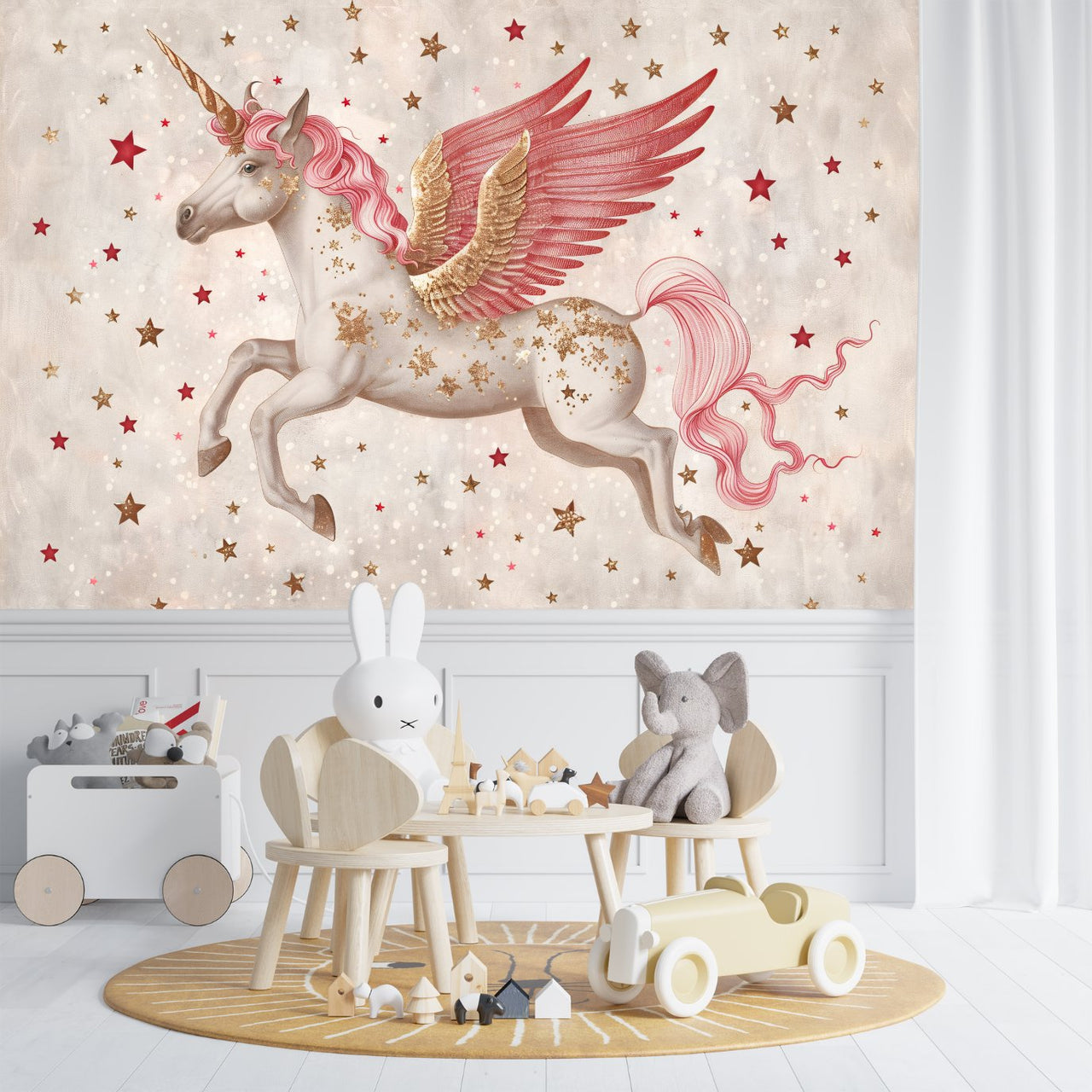 Papier Peint Licorne <br/> Envolée Majestueuse