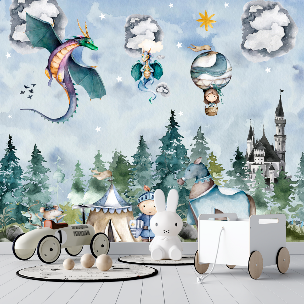 Papier Peint Enfant Chevalier | Le Petit Intissé