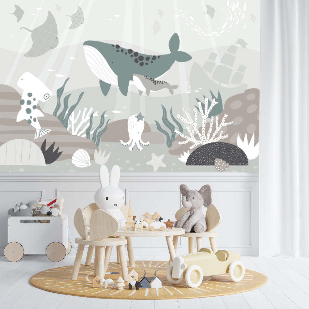 Papier Peint Marin Chambre Enfant | Le Petit Intissé