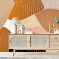 Thumbnail for Papier Peint Géométrique Terracota | Le Petit Intissé