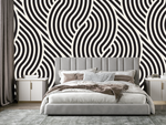 Papier Peint Art Déco Noir et Blanc | Le Petit Intissé