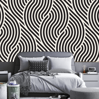 Thumbnail for Papier Peint Art Déco Noir et Blanc | Le Petit Intissé