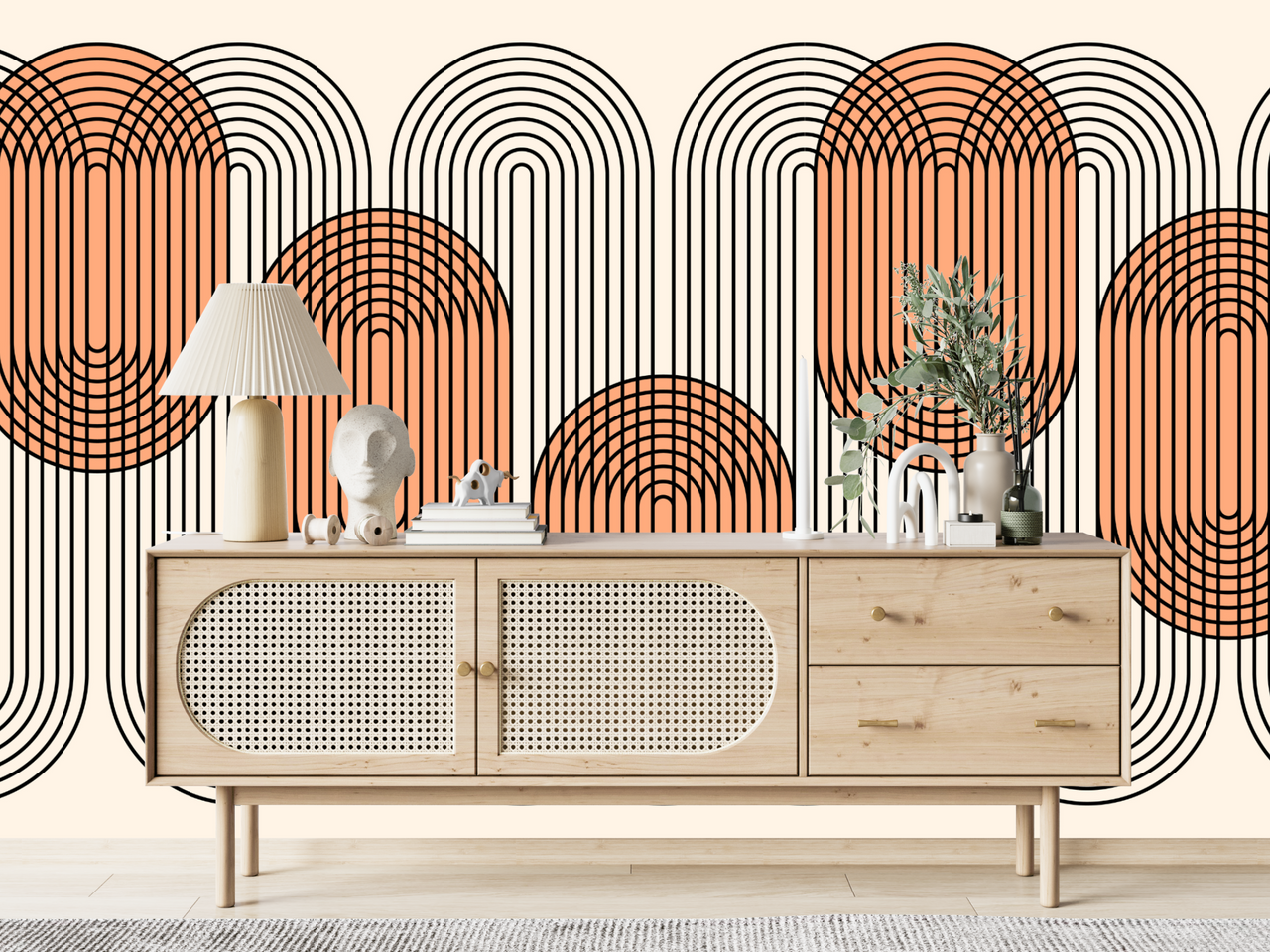 Papier Peint Art Déco Graphique | Le Petit Intissé