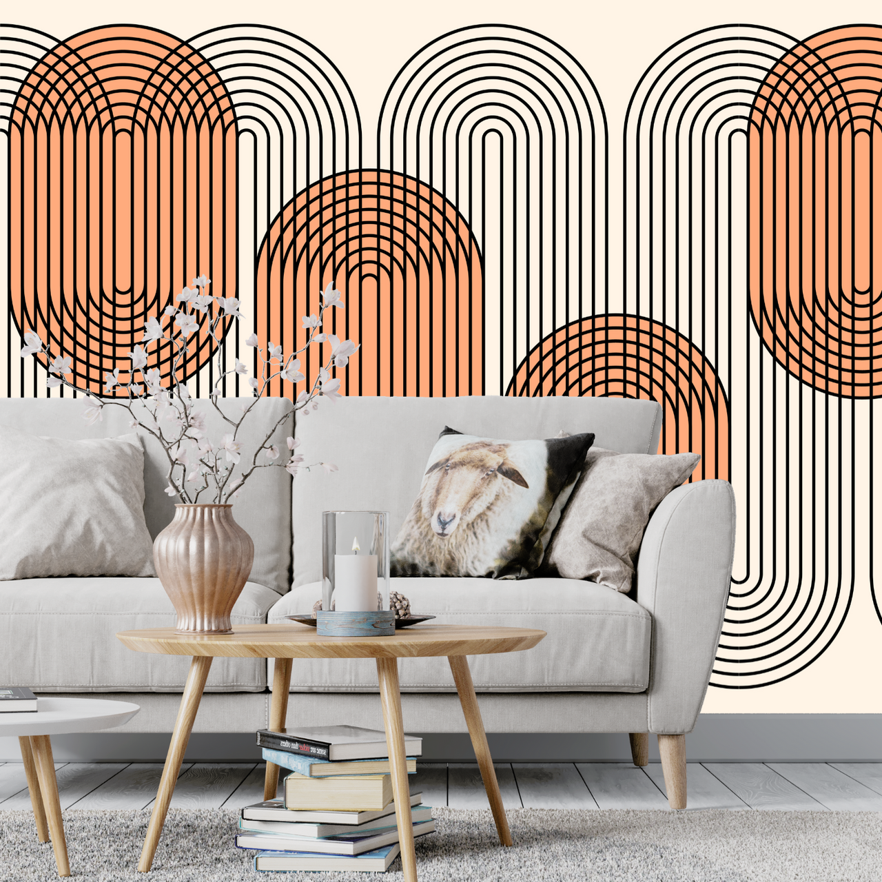 Papier Peint Art Déco Graphique | Le Petit Intissé