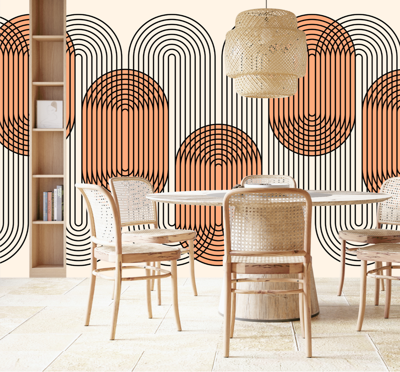 Papier Peint Art Déco Graphique | Le Petit Intissé